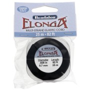 Fil élastique Elonga 0.7 mm - Multi-brins - Noir x25m
