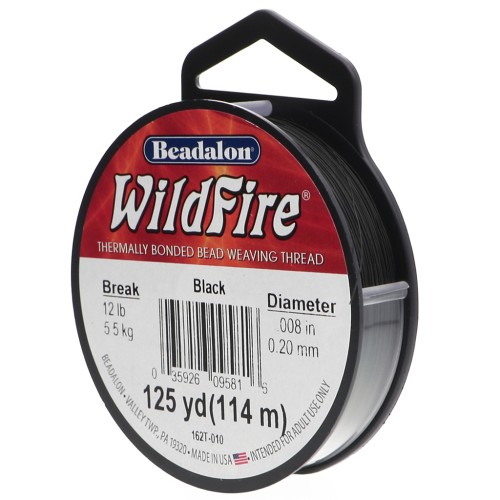 Fil nylon tressé WildFire 0.20 mm - Noir x114.4m