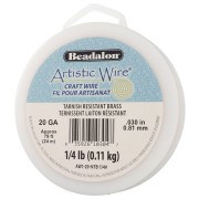 Fil de laiton Artistic Wire 0.81 mm - Anti-ternissement x24m|raw }}