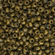 Rocaille Miyuki Duracoat 8/0 4519 - Opaque Dark Yellow Picasso x8g|raw }}