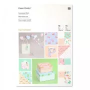 Bloc de papier Paper Poetry 21x30 cm Tropical Spring x30 feuilles