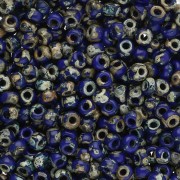 Rocaille Miyuki 8/0 4518 - Opaque Cobalt Picasso x8g|raw }}