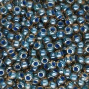 Preciosa Perles rocailles 8/0 - 3 mm - Light Topaz Lined Blue Sfinx x20g|raw }}