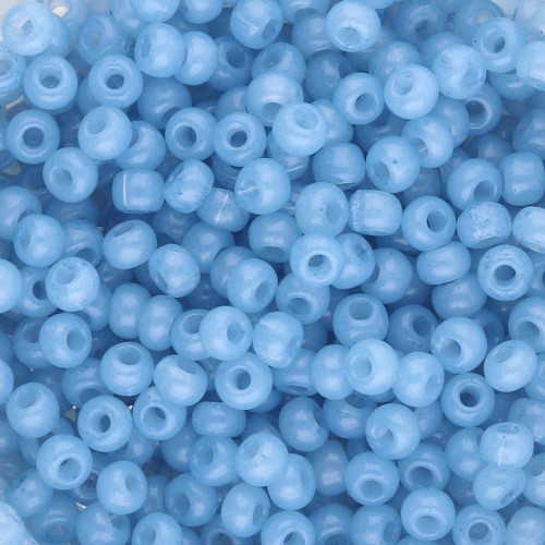 Rocailles 8/0 3 mm - Solgel - Blue Jean 2 Dyed Alabaster x20g