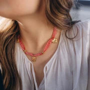 Breloque coeur irrégulier martelé 18 mm - Acier inoxydable 304L Doré x1