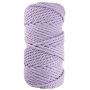 Bobine de cordon en coton pour macramé 5 mm - Mauve x50m