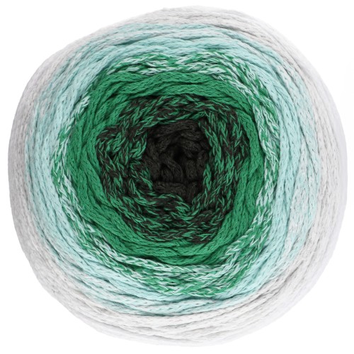 Bobine de cordon coton pour macramé Cotton Air Cake 1mm - Tie and Die Vert x220m