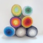 Bobine de cordon coton pour macramé Cotton Air Cake 1mm - Tie and Die Vert x220m