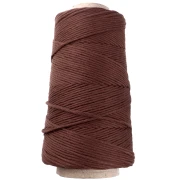Bobine de cordon coton macramé Organic Cotton Détox XL peigné - Chocolat x200 m