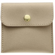 Pochette en similicuir avec bouton pression pour bijoux 80x80 mm - Doré x1|raw }}