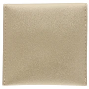 Pochette en similicuir avec bouton pression pour bijoux 80x80 mm - Doré x1