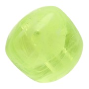 Perles cubes irréguliers 16x17 mm - Acrylique translucide Marbré vert clair x10