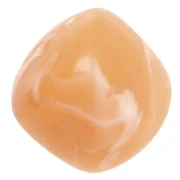 Perles cubes irréguliers 16x17 mm - Acrylique translucide - Marbré saumon x10