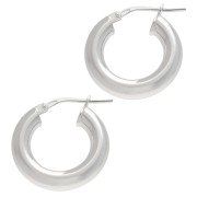 Créoles rondes 18 mm - Fil 4 mm - Argent 925 x2