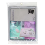 Plateau et tapis de perlage 40x33 cm et couvercle transparent - Gris x1|raw }}