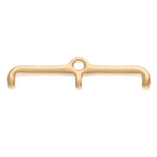 Cymbal - Embout pour tissage de perles Rocaille Miyuki 11/0 Skafi III Doré à l'or fin x1