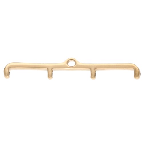 Cymbal - Embout pour tissage de perles Rocaille Miyuki 11/0 Skafi IV Doré à l'or fin x1