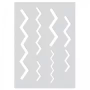 Gabarit pour pâte polymère 210x148 mm motifs Chevrons