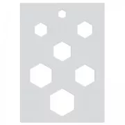 Gabarit pour pâte polymère 210x148 mm motifs Nids d'abeille