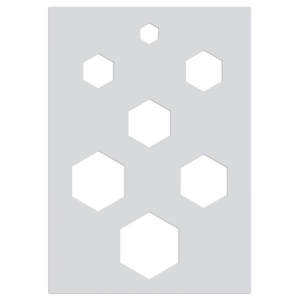 Gabarit pour pâte polymère 210x148 mm motifs Nids d'abeille