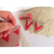 Gabarit pour pâte polymère 210x148 mm motifs Amandes