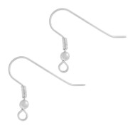 Crochets d'oreilles boule 20 mm - Argent 925 x2|raw }}
