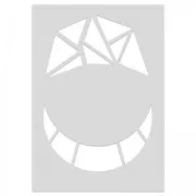 Gabarit pour pâte polymère 210x148 mm motifs Mosaïque