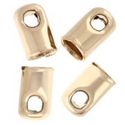 Embouts pour cordon 3 mm - Plaqué Or 3 microns x1