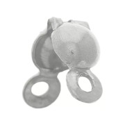 Cache noeuds 4 mm avec anneaux fermés - Acier inoxydable 304L x20