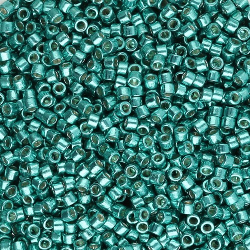 Miyuki Delica Duracoat 11/0 DB2506 - Galvanized Dark Aqua Green paquet de 100g