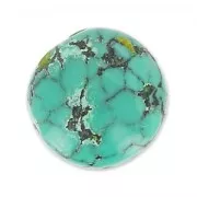 Cabochon rond 12 mm Turquoise naturelle x1