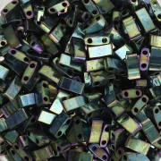 Miyuki Half Tila Beads 5x2.3x1.9 mm HTL-468 - Malachite Green Iris Met paquet 100g
