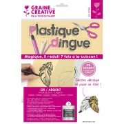 Plastique dingue 26x20 cm - Or et Argent x4