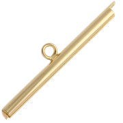 Embout pour tissage de perles rocailles & Delica Miyuki 32 mm - Doré x1|raw }}