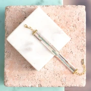 Mes bijoux DIY - Kit bracelet avec perles Miyuki Delica au métier à tisser
