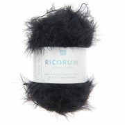 Fil fausse fourrure Ricorumi Furry Furry Rico Design Amigurumi - Noir 011 x25g