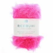 Fil fausse fourrure Ricorumi Furry Furry Rico Design Amigurumi -Rose fluo 014 x25g