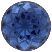 Cabochon rond Aurora A1088L Lotus 14 mm - Sapphire x1