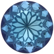 Cabochon rond Aurora A1088L Lotus 14 mm - Crystal Bermuda Blue x1
