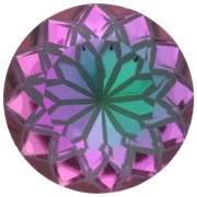 Cabochon rond Aurora A1088L Lotus 14 mm - Crystal Heliotrope x1