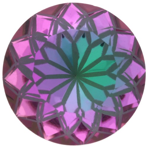 Cabochon rond Aurora A1088L Lotus 14 mm - Crystal Heliotrope x1