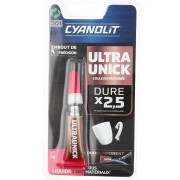 Colle Cyanolit - Ultra Unick liquide avec embout de précision - Transparent x3gr|raw }}
