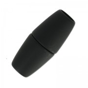 Fermoir aimanté 34 mm pour cordon 8 mm Noir mat x1