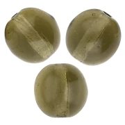 Perles en verre tchèque rondes 8 mm - Smoky Quartz x20