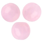 Perles en verre tchèque rondes 8 mm - Rose Opal x20