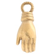 Breloque main 15x6 mm - Acier inoxydable 304 Doré x1