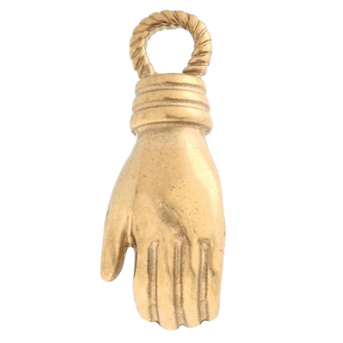 Breloque main 15x6 mm - Acier inoxydable 304 Doré x1