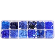 Assortiment de perles Preciosa Ornela - Blue x200g|raw }}