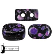 Perles en verre Lipsi® par Puca® 4x6 mm - Enamel Purple and Pink x10g|raw }}