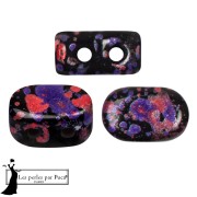 Perles en verre Lipsi® par Puca® 4x6 mm - Enamel Purple and Red x10g|raw }}